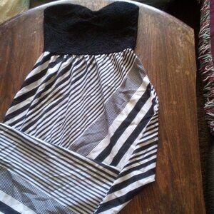 Stripe maxi dress